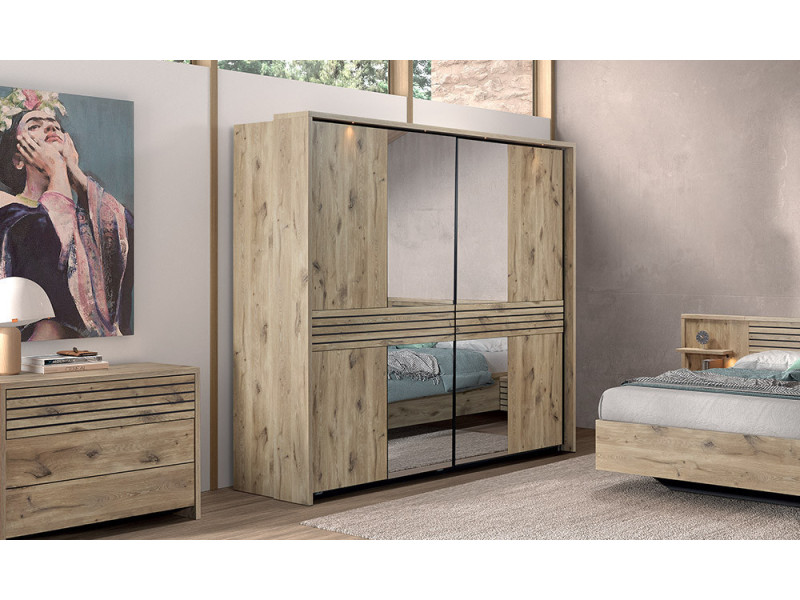 Anya - Armoire 2 portes coulissantes en 245 cm 