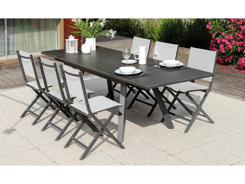 Agri - Table de repas outdoor extensible 