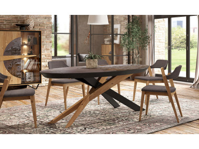 Escale - Table ovale extensible 