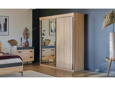 First - Armoire 2 portes coulissantes 