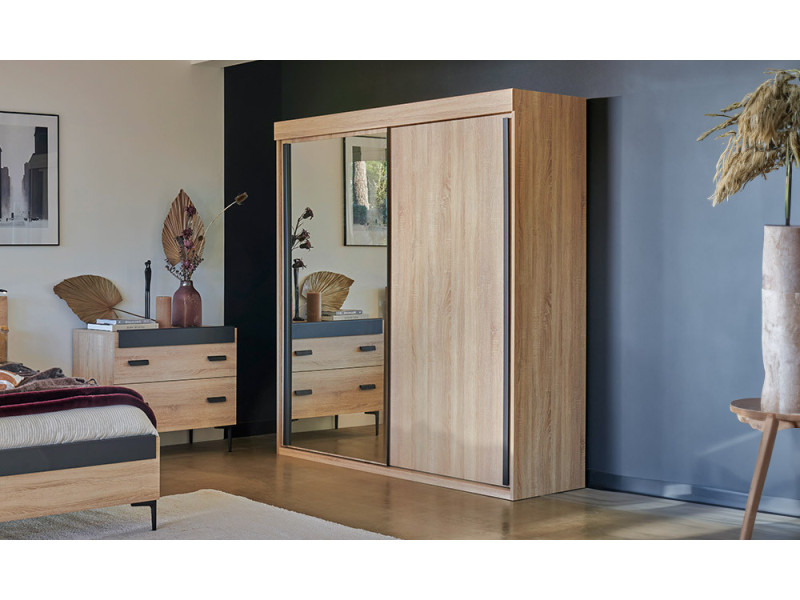 First - Armoire 2 portes coulissantes 