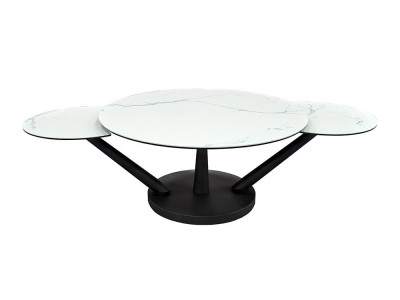 Chicago - Table basse 3 plateaux pivotants  2