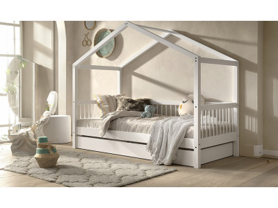 Orrest - Lit cabane pour couchage 90 x 200 cm 