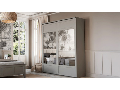 Beaumont - Armoire 2 portes coulissantes 