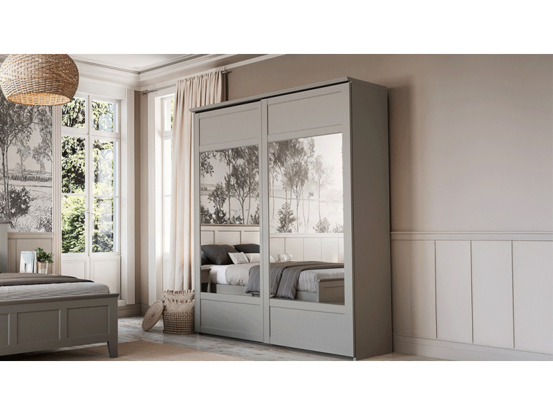Beaumont - Armoire 2 portes coulissantes 