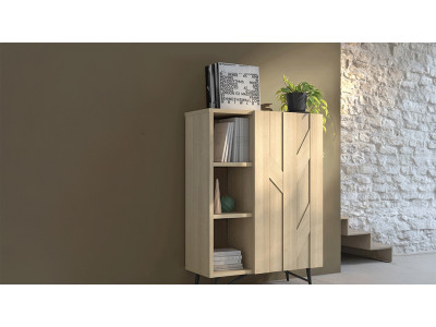 Canopée - Meuble 1 porte 3 niches 