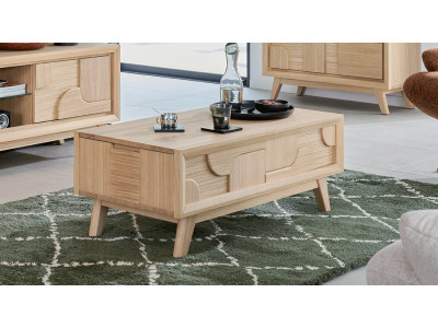 Rivage - Table de salon plateau relevable 