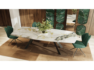 Miri  - Table de séjour ovalisée 