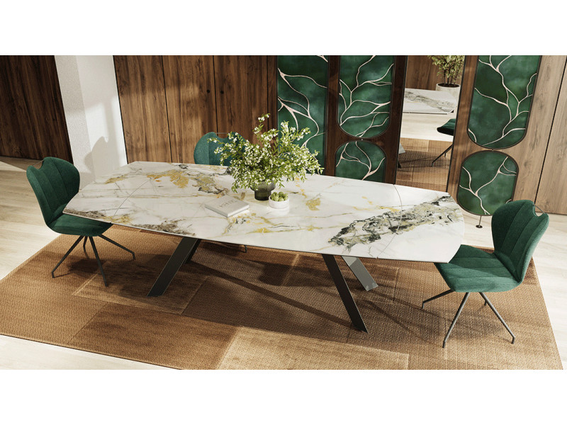 Miri  - Table de séjour ovalisée 