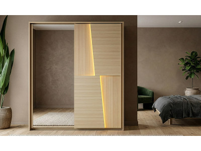 Silva - Armoire 2 portes coulissantes 