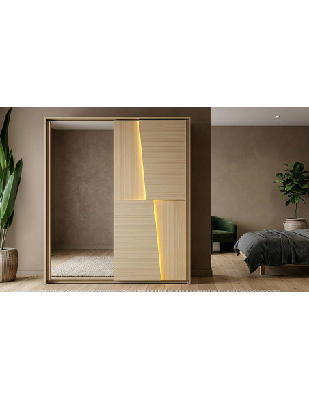 Silva - Armoire 2 portes coulissantes 