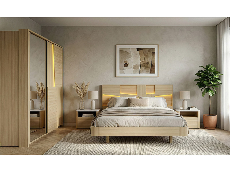 Silva - Armoire 2 portes coulissantes 