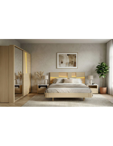 Silva - Armoire 2 portes coulissantes 