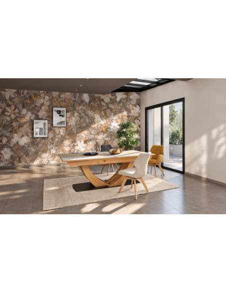 Minéral - Table de séjour extensible 
