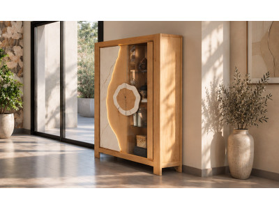 Minéral - Vitrine 2 portes 